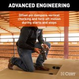 CURT Rockerball Cushioned Hitch Trailer Balls 60654 Ball, Gooseneck Rockerball, Steel, Chome Ball, 2 5/16 in. Ball, 30,000 lbs., Each thumbnail 7