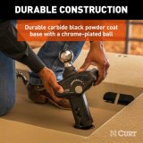 CURT Rockerball Cushioned Hitch Trailer Balls 60654 Ball, Gooseneck Rockerball, Steel, Chome Ball, 2 5/16 in. Ball, 30,000 lbs., Each thumbnail 8