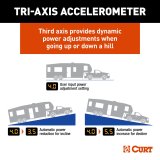 CURT TriFlex NEXT Brake Controllers 511466 Trailer Controller, NEXT, Operates 2-8 Brakes, 1-4 Axles, LED, Under Dash Mount, Black, Plastic, Inertia Based Activation, Set of 6 thumbnail 5