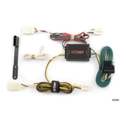 CURT Custom Wiring Connector Harnesses for 2004-2010 SIENNA - 55580 Vehicle Towing Harness Adapter, T-Connector, 3-Wire System, Converter, Toyota, Each thumbnail 1