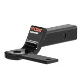 CURT Sway Control Ball Mounts 45820 Receiver Hitch Mount, Solid Steel, Black, 2 in. Square, 2 in. Drop, .750 in. Rise, 7.50 in. Length, Each thumbnail 2