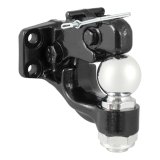 CURT Combination Ball/Pintle Hooks 48200 Pintle Hitch, Ball and Pintle Hook, Plate Mount, 16,000 lbs. GTW, 2 5/16 in. Hitch Ball Diameter, Each thumbnail 2