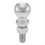 CURT Hitch Balls 40021 Ball, Chrome, 2 5/16 in. Ball, 1 in. Diameter Shank, 3 in. Length Shank, 6,000 lbs., Each thumbnail 1