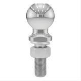 CURT Hitch Balls 40021 Ball, Chrome, 2 5/16 in. Ball, 1 in. Diameter Shank, 3 in. Length Shank, 6,000 lbs., Each thumbnail 2