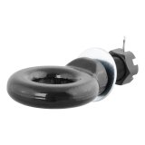 CURT Forged Alloy Stud-Style Lunette Eyes 48520 Eye, 15,000 lbs. GTW, 2 1/2 in. Eye Diameter, Steel, Black, Each thumbnail 1