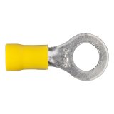 CURT Insulated Ring Terminals 59556 Wiring Connectors, Terminals, 5/16 in. Stud Style, 10 To 12-gauge, Yellow, Set of 100 thumbnail 1