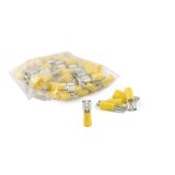CURT Insulated Quick-Connectors 59593 Wiring Connectors, Quick Connectors, Female Type, Spade Style, 10 To 12-gauge, Yellow, Set of 100 thumbnail 1