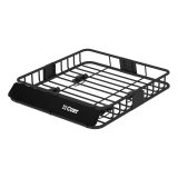 CURT Roof-Mounted Cargo Baskets 18115 Rack, Roof Mounted, Steel, Black Powdercoated, 41.5 in. Length, 37 in. Width, 4 in. Height, Kit thumbnail 1
