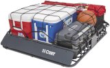 CURT Roof-Mounted Cargo Baskets 18115 Rack, Roof Mounted, Steel, Black Powdercoated, 41.5 in. Length, 37 in. Width, 4 in. Height, Kit thumbnail 3