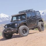 CURT Roof-Mounted Cargo Baskets 18115 Rack, Roof Mounted, Steel, Black Powdercoated, 41.5 in. Length, 37 in. Width, 4 in. Height, Kit thumbnail 4