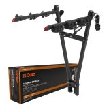 CURT Clamp-On Bike Racks 18013 Racks, Rack, Frame-Style Rack, Hitch Ball Mount, 2 in. Hitch Ball Mount Size, 3 Capacity, Steel, Black, Each thumbnail 2