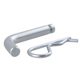 CURT Receiver Pins and Clips 21403 Hitch Pin, 1/2 in. Diameter, Steel, Zinc Finish, Clip, Kit thumbnail 1