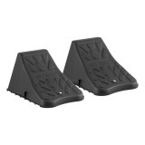 CURT Wheel Chocks 22800 Chocks, Polymer, Black, 6.00 in. Width, 8.00 in. Length, 4.50 in. Height, Pair thumbnail 2