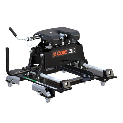 CURT Q20 Fifth Wheel Trailer Hitches 16671 Hitch, Wheel, Sliding, Carbide Powdercoated, Chevrolet, GMC, Kit