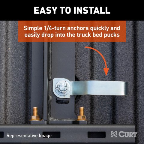 Curt Manufacturing Fifth Wheel Hitch Replacement Components 16050 Trailer Rail