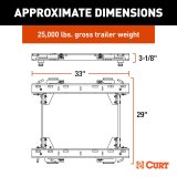 Curt Manufacturing Fifth Wheel Hitch Replacement Components 16050 Trailer Rail thumbnail 6