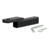 CURT Powdercoated Ball Mounts 45012 Receiver Hitch Mount, Steel, Black, 2 in. Square, 2 in. Drop, .750 in Rise, 8.25 in Length, Each thumbnail 1