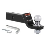 CURT Ready-Tow Ball Mounts 45036 Receiver Hitch Mount, Ready Tow, 2 in.Square, 2 in. Drop, 3/4 in. Rise, 8.25 in Length, Ball, Pin, Kit thumbnail 2
