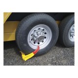 CURT Wheel Chock Locks 23175 Chock, Steel, Red/Yellow, Trailer Type, Each thumbnail 1