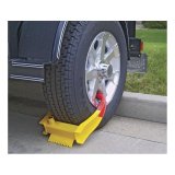 CURT Wheel Chock Locks 23175 Chock, Steel, Red/Yellow, Trailer Type, Each thumbnail 2