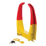 CURT Wheel Chock Locks 23175 Chock, Steel, Red/Yellow, Trailer Type, Each thumbnail 6