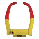 CURT Wheel Chock Locks 23175 Chock, Steel, Red/Yellow, Trailer Type, Each thumbnail 7