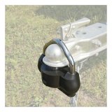 CURT Trailer Locks 23179 Lock, Coupler, Steel, Black Powdercoated/Chrome, Two Keys, Each thumbnail 1