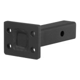 CURT Adjustable Pintle Mounts 48326 Mount, 20,000 lbs. GTW, 1-Position Mounting, 2 in. Square Receiver Mount, Steel, Black Carbide, Each thumbnail 1