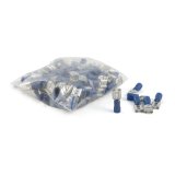 CURT Insulated Quick-Connectors 59592 Wiring Connectors, Quick Connectors, Female Type, Spade Style, 14 To 16-gauge, Blue, Set of 100 thumbnail 2
