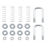 CURT Safety Chain Anchors 66113 Bracket, Steel, Zinc Plated, Bolt-on, Kit thumbnail 1