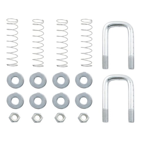 CURT Safety Chain Anchors 66113 Bracket, Steel, Zinc Plated, Bolt-on, Kit