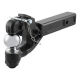 CURT Combination Ball/Pintle Hooks 48006 Pintle Hitch, Ball/Hook, 2 in. Square Receiver Mount, 16,000 lbs. GTW, 2 5/16 in. Hitch Ball Diameter, Each thumbnail 1