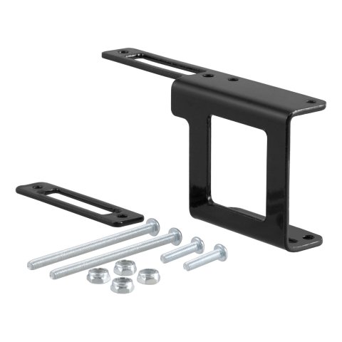 CURT Trailer Wire Connector Brackets 58002 Bracket, Type, Steel, Black, Designed for 1.25 in. Square Tube Receiver Hitch, Each