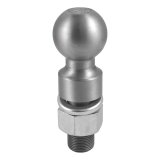 CURT Hitch Balls 40086 Ball, 2 5/16 in. Ball, 1.250 in. Diameter Shank, 2.625 in. Length Shank, 25,000 lbs., 1.0 in. Rise, Each thumbnail 1