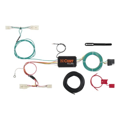 CURT Custom Wiring Connector Harnesses for 2012-2016 RIO - 56295 Adapter, Vehicle Towing Harness, 3 to 2 Powered Converter, Kia, Kit