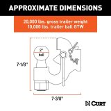 Curt Manufacturing Pintle Hitches 48411 Pintle, SecureLatch thumbnail 2