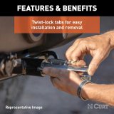 CURT Custom Tow Bar Base Plates for 2007-2011 CR-V - 70115 Adapter Bracket, Plate, Steel, Black Powdercoated, Honda, Kit thumbnail 6