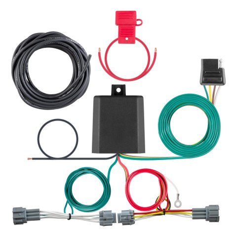 Curt Manufacturing - Trailer Wiring Harnesses for 2018-2024 KICKS 56418 Connector Kit, Custom Harness, 4-Way Flat Output, Select Nissan Kicks thumbnail 1
