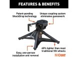 CURT CrossWing Lightweight 5th Wheel Hitches 16600 Fifth Hitch, Lightweight, 20,000 lbs, Each thumbnail 1