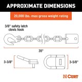 Curt Manufacturing Trailer Safety Chains and Cables 16612 CrossWing thumbnail 6