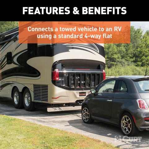 CURT Custom Towed-Vehicle RV Wiring Harnesses for 2023-2025 CANYON, COLORADO - 52108 Vehicle Towing Harness Adapter, Harness, T-Connector, 4-Way Flat, Chevy, GMC, Each thumbnail 5