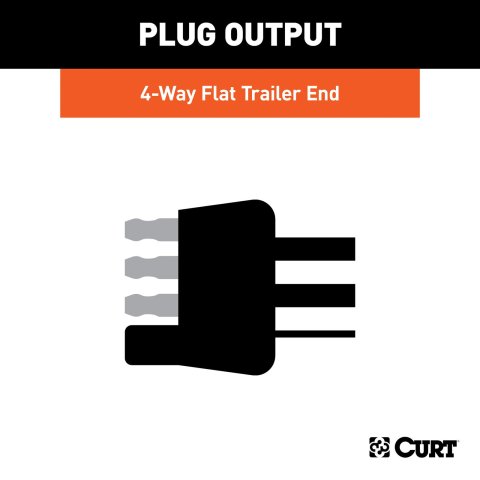 CURT Custom Towed-Vehicle RV Wiring Harnesses for 2023-2025 CANYON, COLORADO - 52108 Vehicle Towing Harness Adapter, Harness, T-Connector, 4-Way Flat, Chevy, GMC, Each thumbnail 7