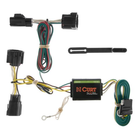 CURT Custom Wiring Connector Harnesses for 2006-2010 COMMANDER - 55414 Vehicle Towing Harness Adapter, T-Connector, 3-Wire System, Converter, Jeep, Each