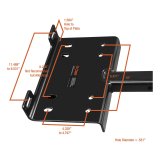 CURT Winch Mounts 31010 Mount, 2 in. Receiver Hitch, Steel, Black, Each thumbnail 3