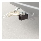 CURT Tow Hook Mounts 45825 Hook, 2 in. Receiver Mount, Black Tube, Chrome Hook, 7.50 in. Length, Each thumbnail 1