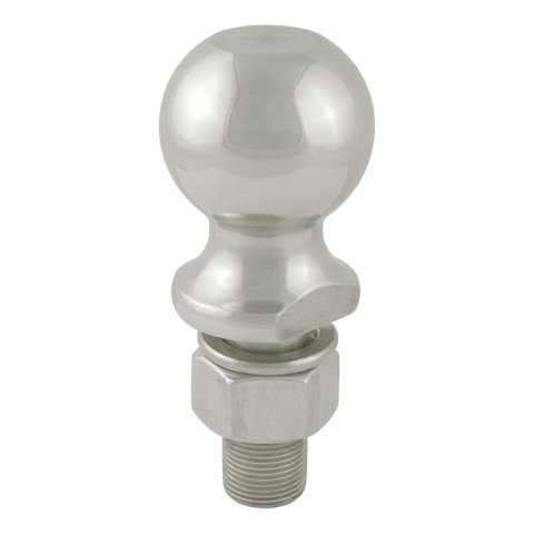 CURT Hitch Balls 40054 Ball, Stainless Steel, 2 5/16 in. Ball, 1 in. Diameter Shank, 2.125 in. Length Shank, 7,500 lbs., Each