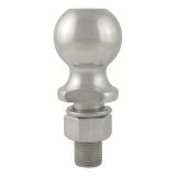 CURT Hitch Balls 40054 Ball, Stainless Steel, 2 5/16 in. Ball, 1 in. Diameter Shank, 2.125 in. Length Shank, 7,500 lbs., Each thumbnail 2