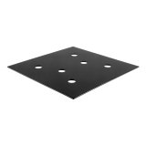 CURT Tie-Down Backing Plates 83607 Cargo Anchor, Fixed Position, Steel, Black, Each thumbnail 1