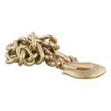 CURT Safety Chain Assemblies 80304 Chain, Steel, Zinc Plated, 18,800 lb. Break Force, 35 in. Length, Clevis Hook Ends, Each thumbnail 1