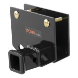 CURT RV Bumper Hitches 19101 Trailer Hitch, Bumper, 2 in. Square Receiver, Universal, Fits 2 in. x 4 in. Channel Bumper, Each thumbnail 1